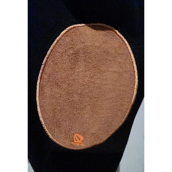 HTF Giorgio Di Mare Yachting LOGO V-neck Pullover Sweater Suede Elbow Patch XXL - Picture 8 of 9